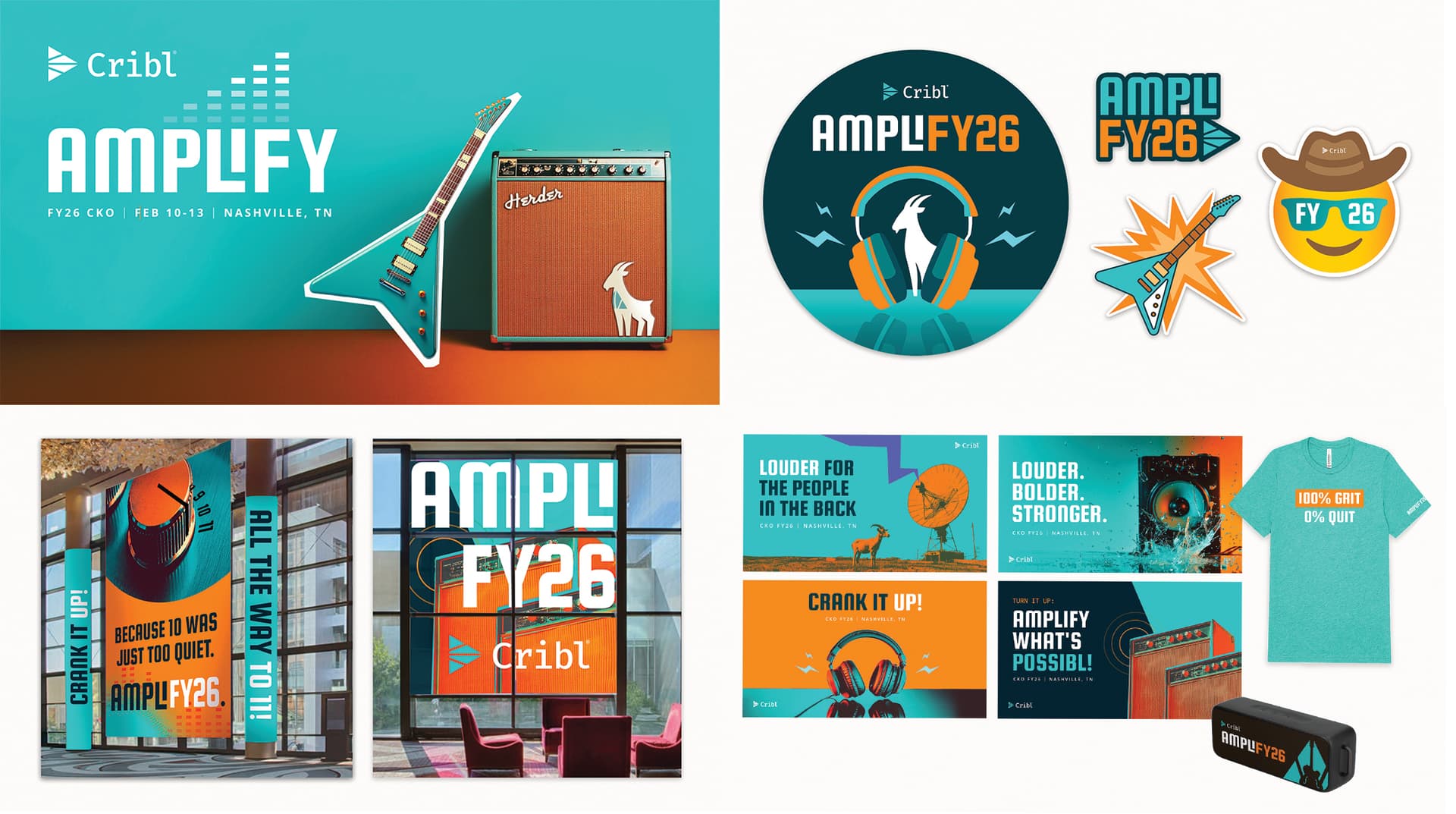 Cribl Kickoff (CKO) FY26 Ampify Event Branding and Identity