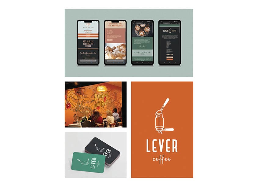 Lever Coffee Branding
