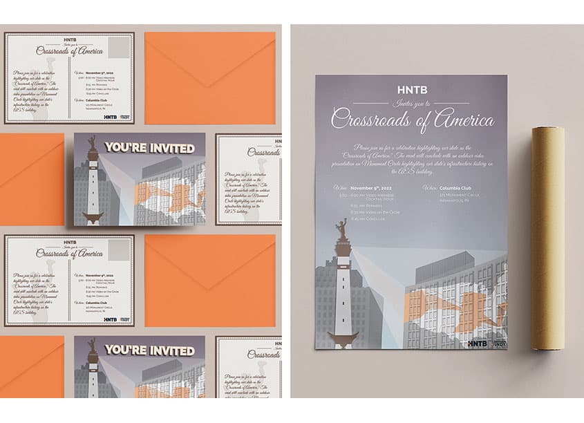 Crossroads of America Event Invitation and Poster