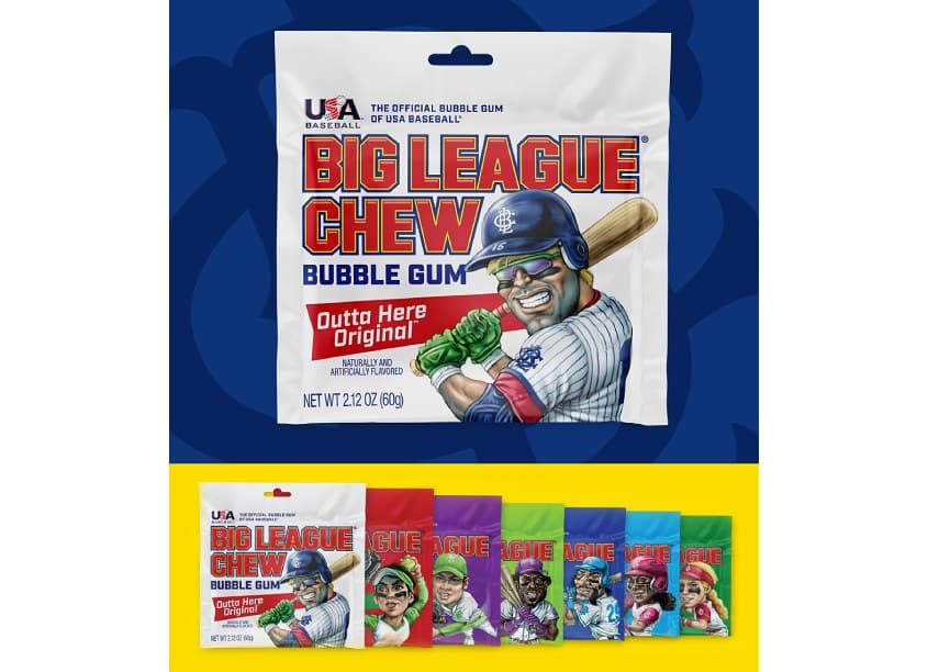 Big League Chew Packaging Design
