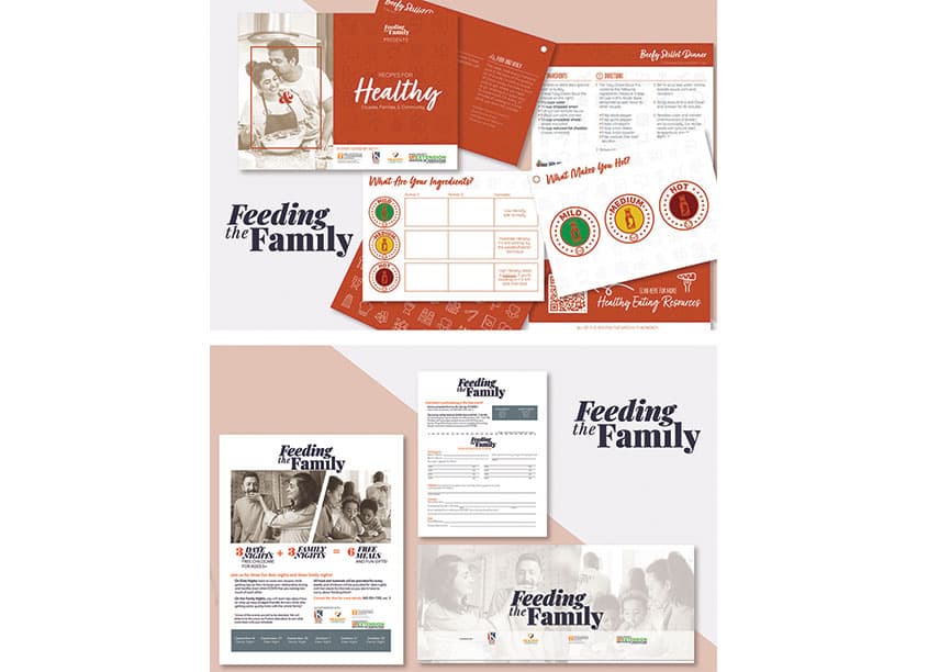 Feeding The Family Healthy Recipes — Health & Wellness design — by Artifact LLC — 2023 GDUSA award entry