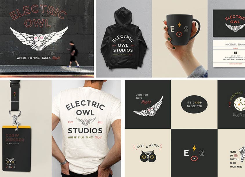 Electric Owl Studios Branding