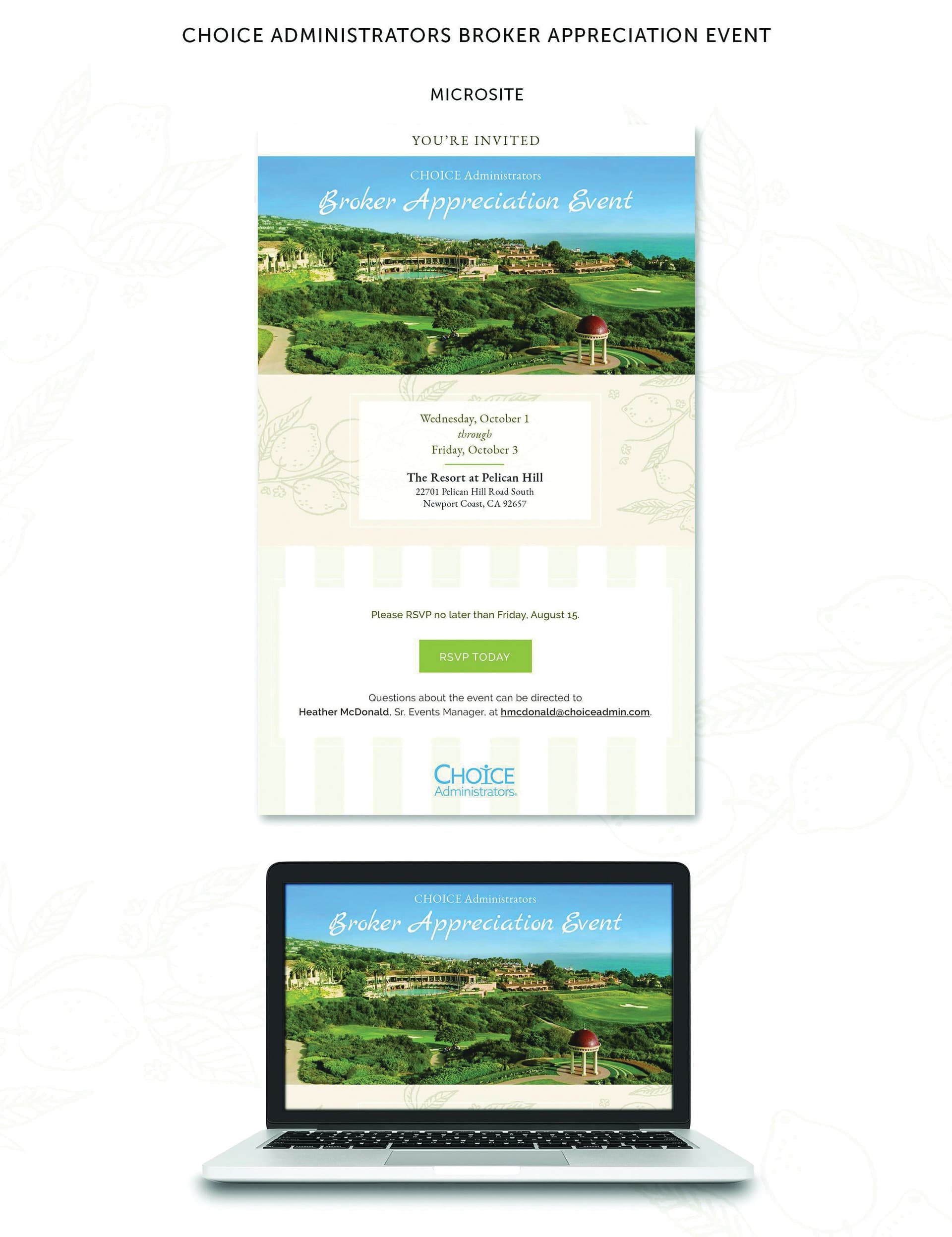 Broker Appreciation Event Microsite
