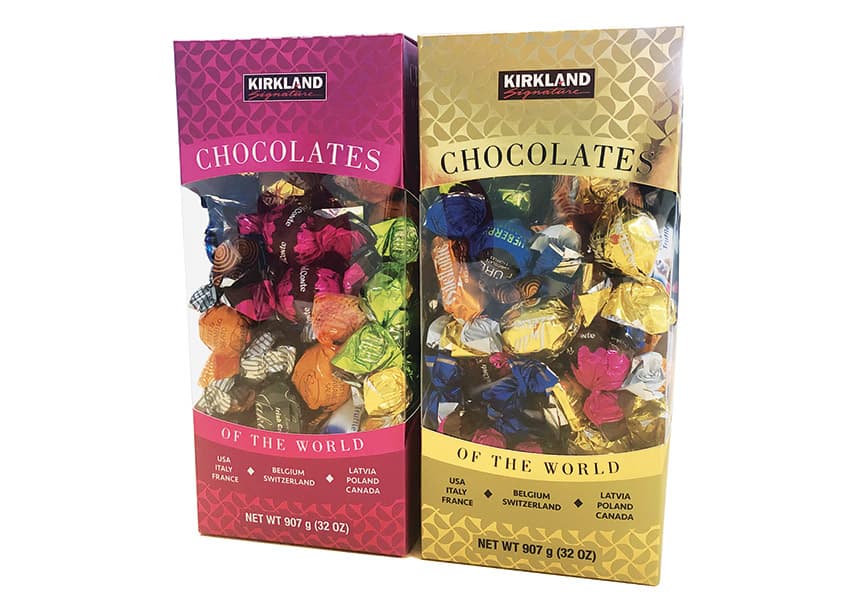 Kirkland Signature Chocolates of the World Package Design