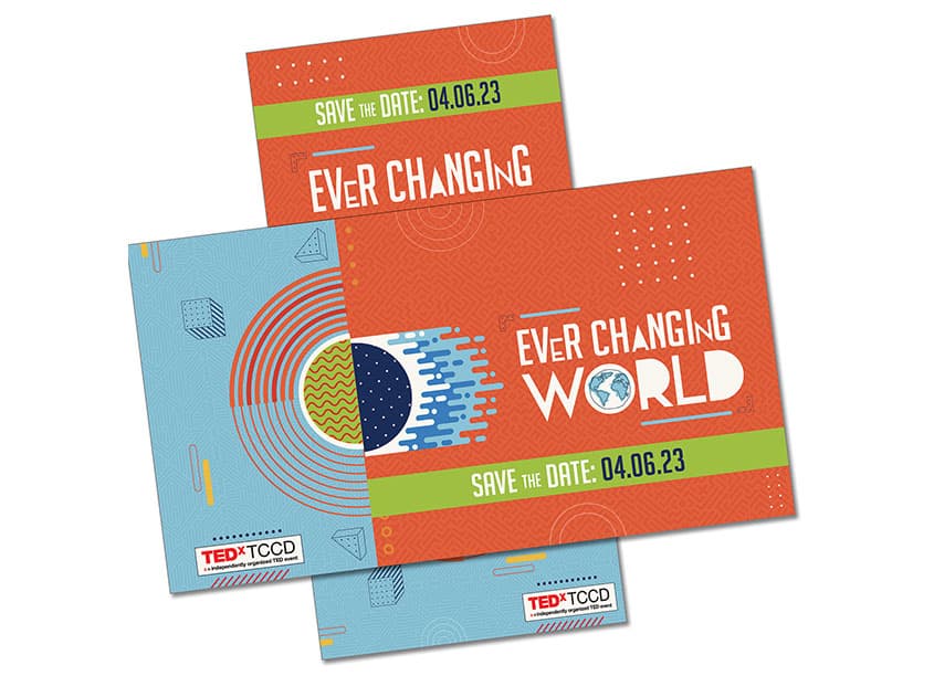 TEDx TCC Ever Changing World Postcard
