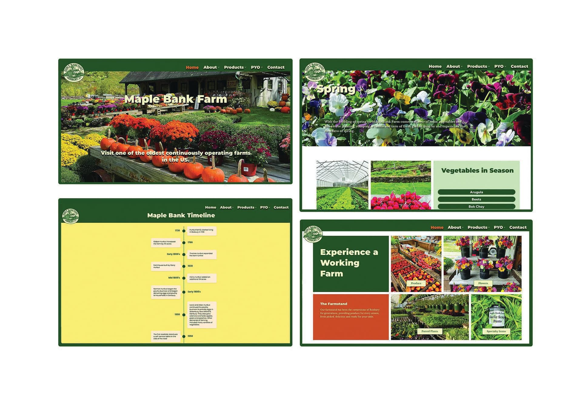 Maple Bank Farm Website Redesign