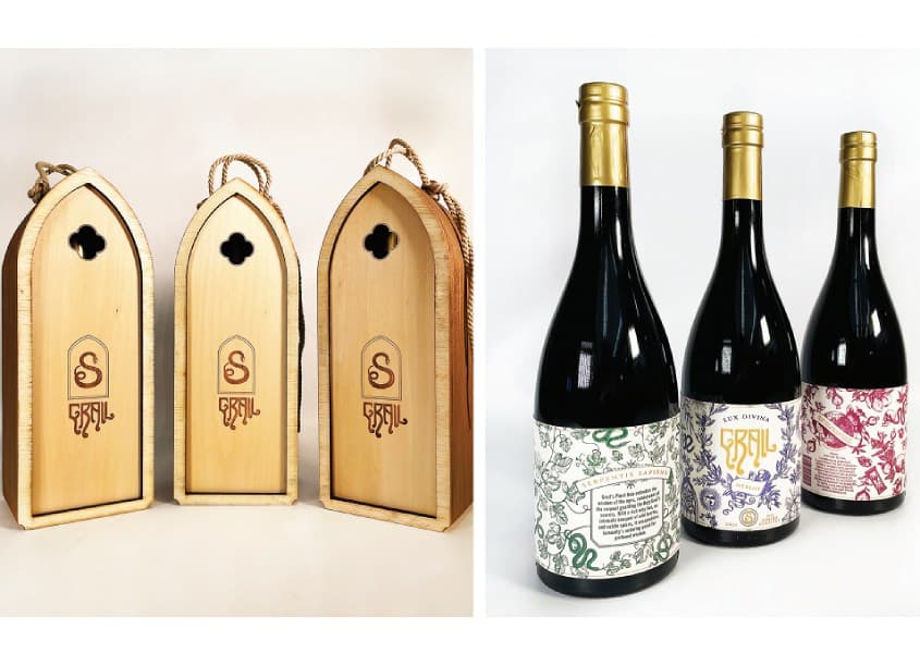 Grail Wine Label and Packaging