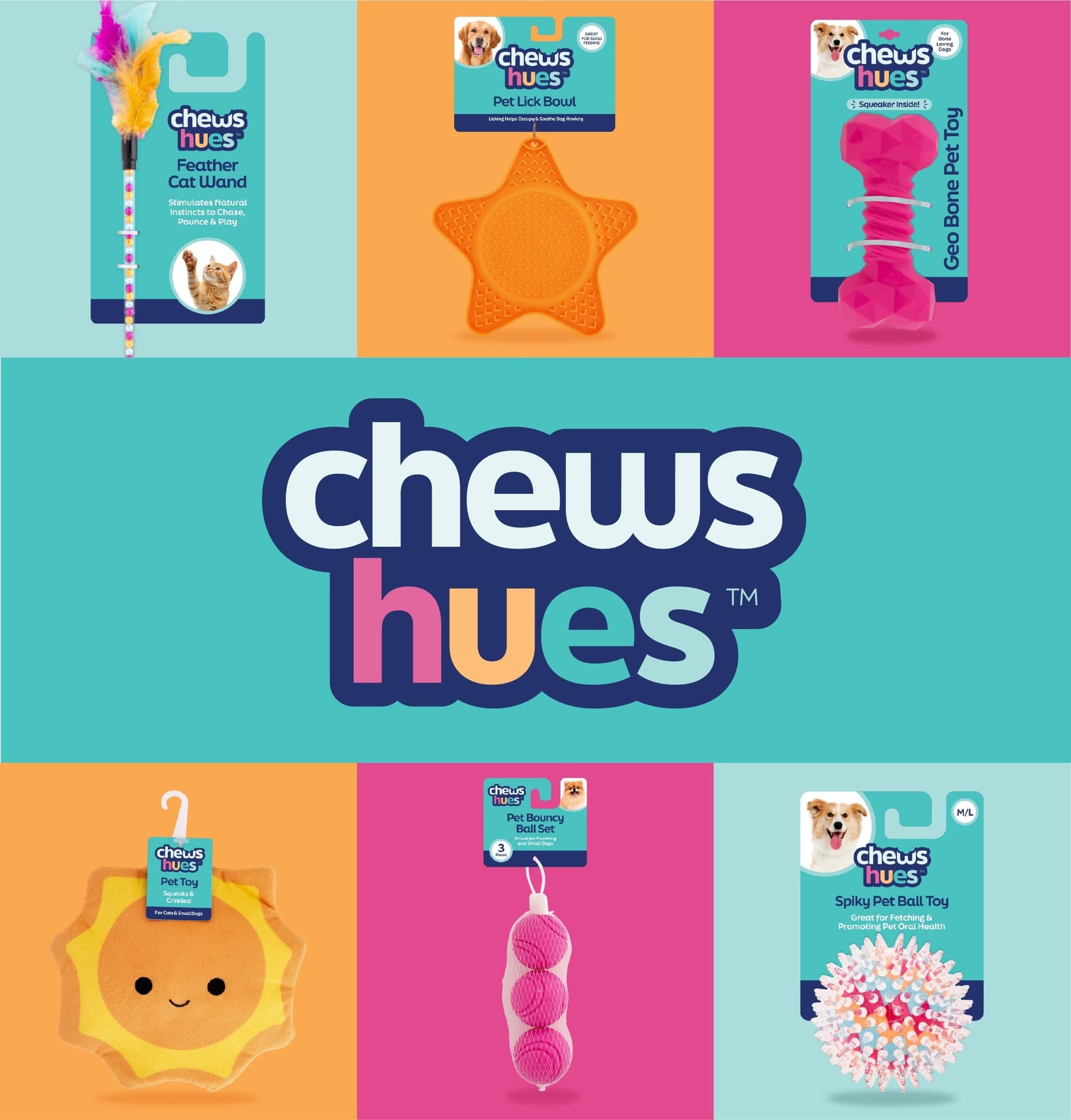 Chews Hues Pet Packaging — Petcare & Animals design — by Gina McKinna Design — 2025 GDUSA award entry