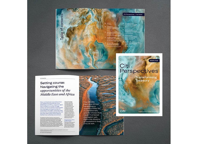 Citi 2023 Fall Perspectives Magazine, Digital Book and Mini Site