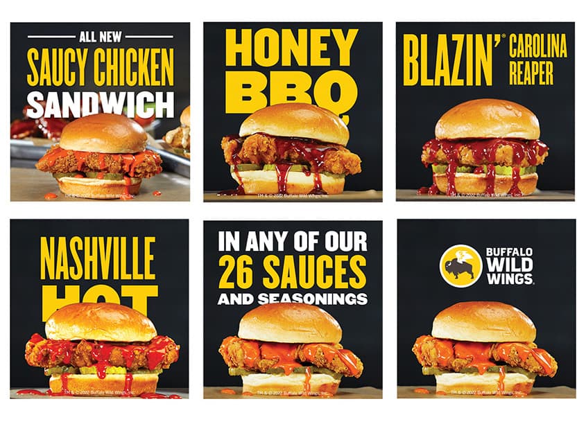Saucy Chicken Sandwich Social Media