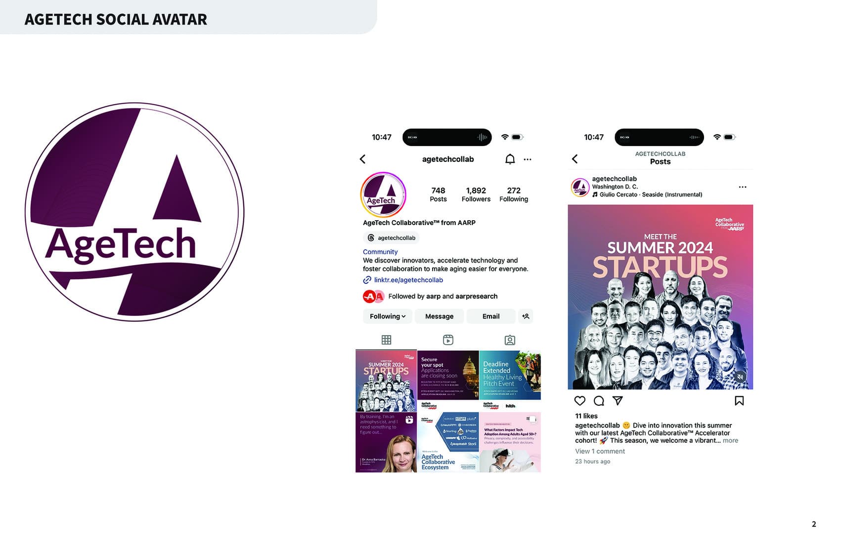AARP AgeTech Collaborative Social Avatar