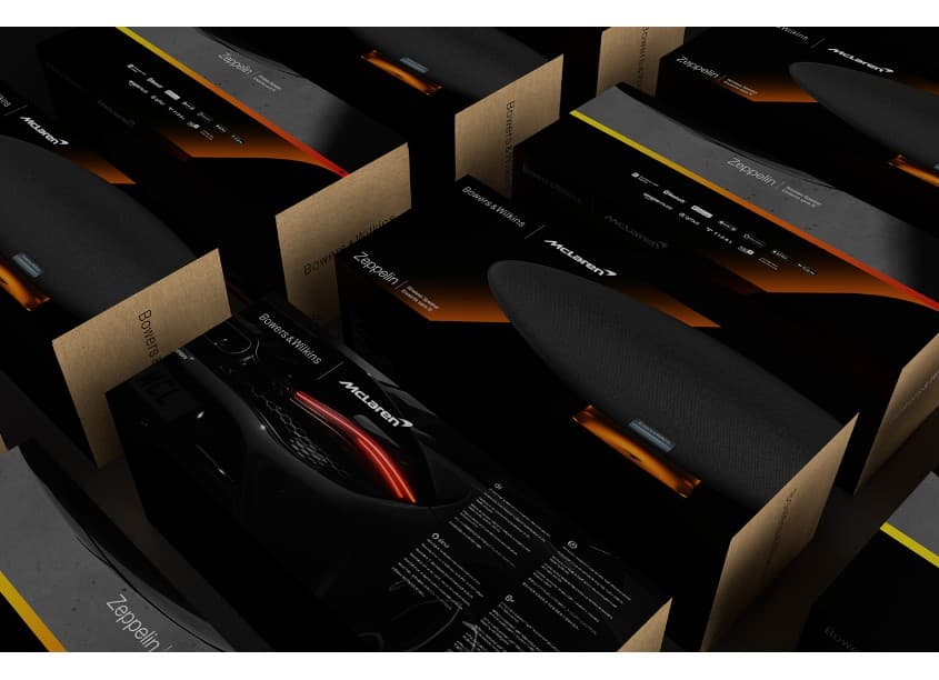 Bowers & Wilkins Zeppelin McLaren Edition Packaging Design