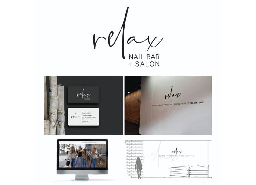 Relax Nail Bar + Salon Identity