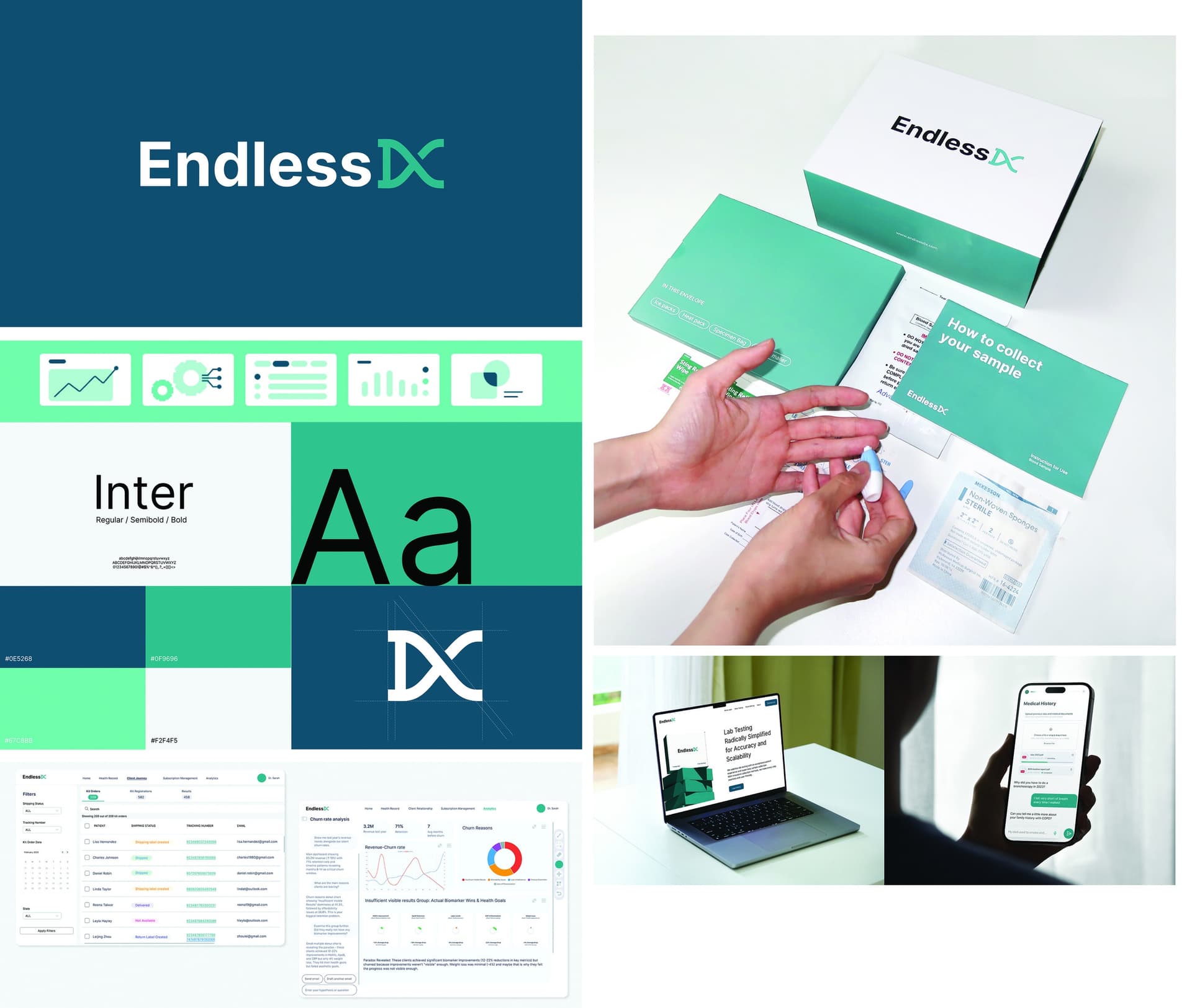 Endless Dx Branding and Identity — Branding + Identity Programs design — by Zhiyao Zhang — 2025 GDUSA award entry