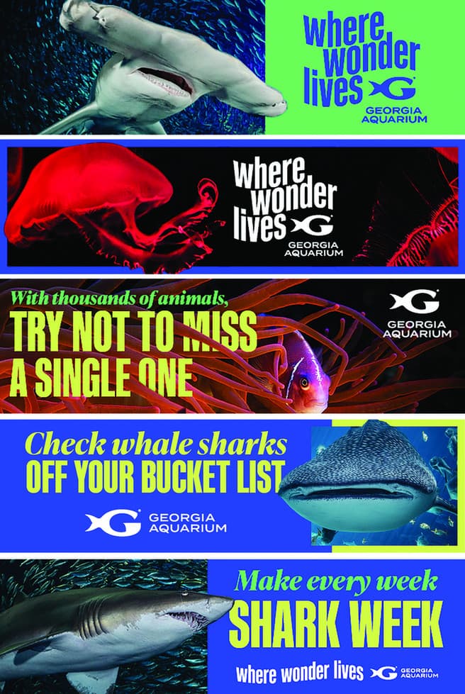 Georgia Aquarium ‘Where Wonder Lives’ Digital OOH