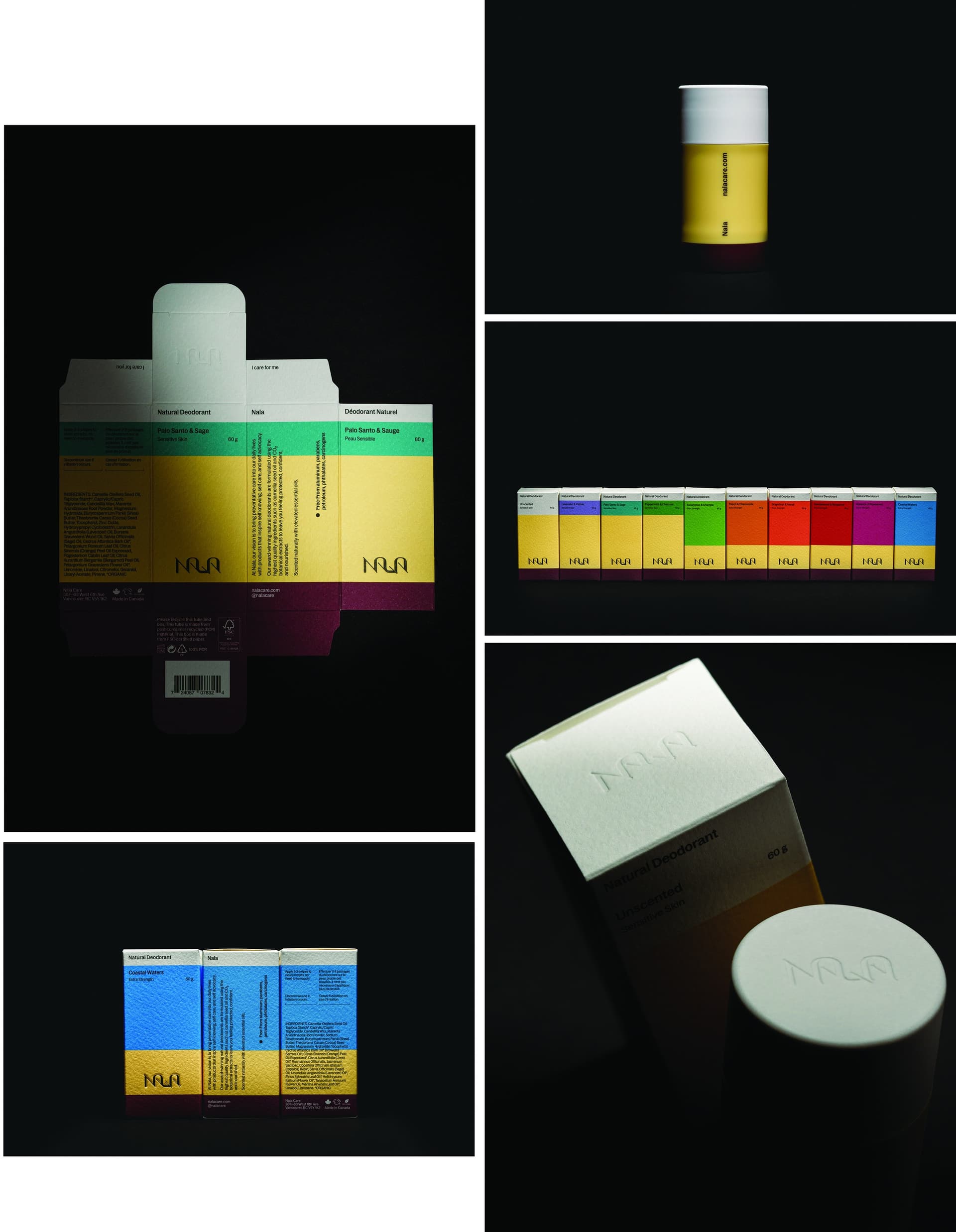 Nala Deodorant Rebrand — Beauty, Cosmetics & Personal Care design — by Arithmetic — 2025 GDUSA award entry
