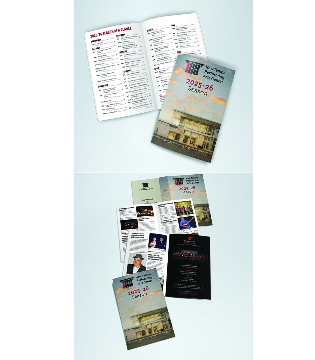 New Tampa Performing Arts Center Season Booklet