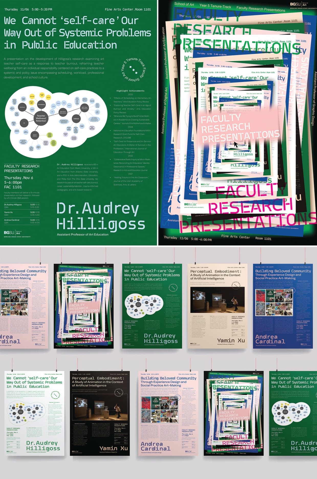 BGSU Faculty Research Presentation Poster — Digital Branding Assets design — by Xiaojun Huang — 2026 GDUSA award entry