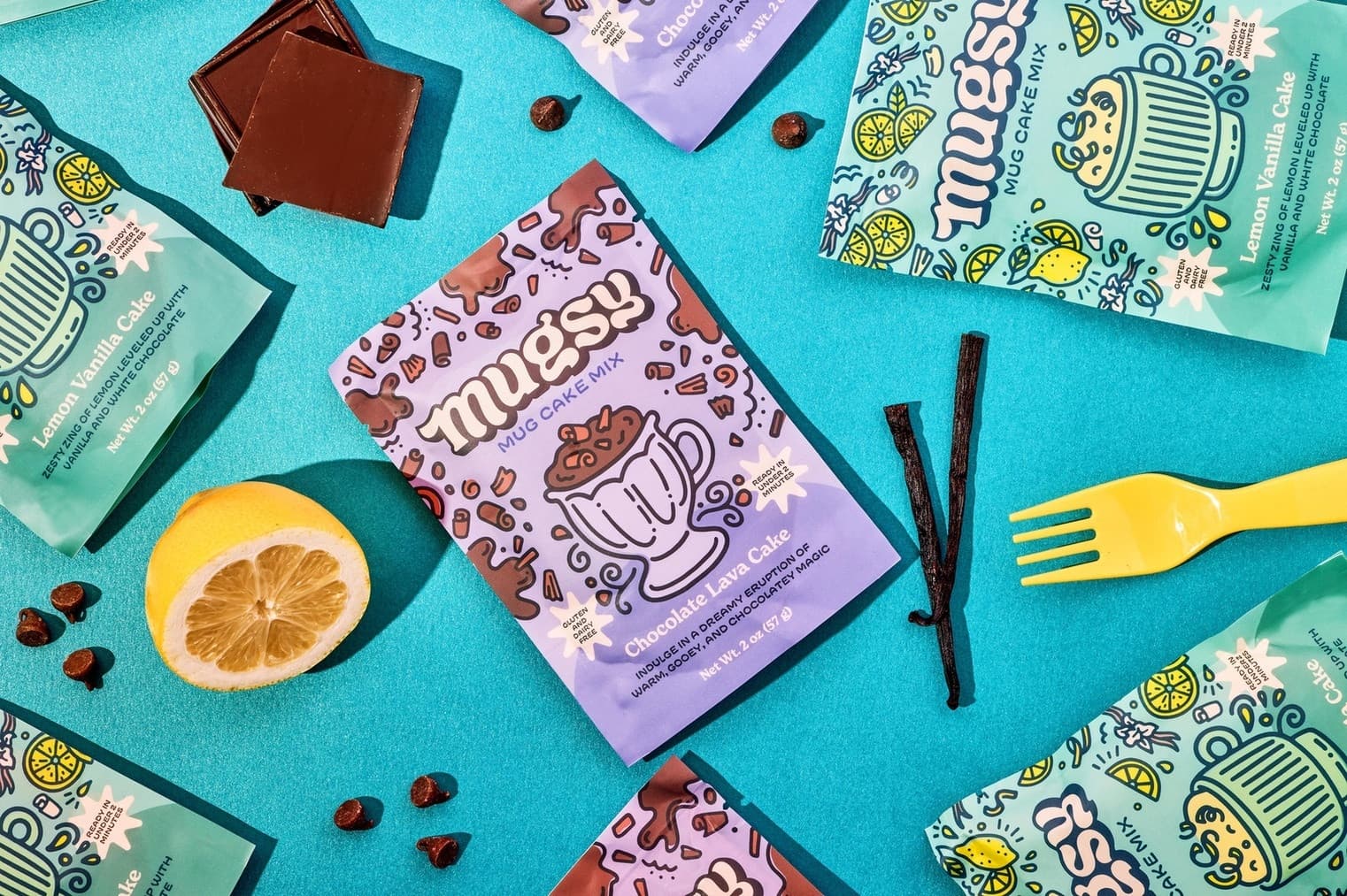 Mugsy Mug Cake Mix Packaging