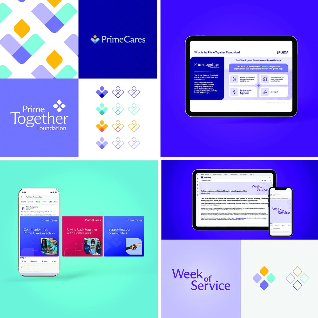 Prime Cares & Prime Foundation Branding