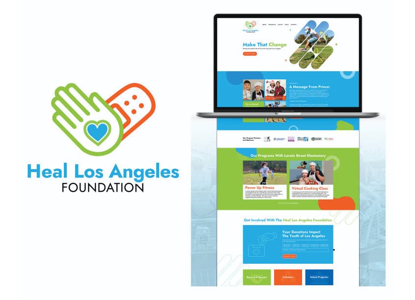 Heal Los Angeles Foundation Branding — Health & Wellness design — by Left Right Labs — 2022 GDUSA award entry