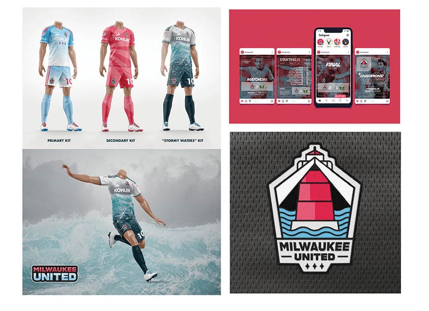 Milwaukee United Identity, Branding, Social, Motion, and Apparel