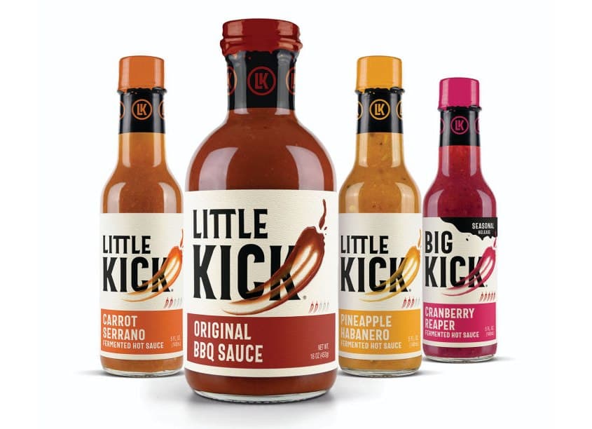 Little Kick Sauces Branding and Packaging