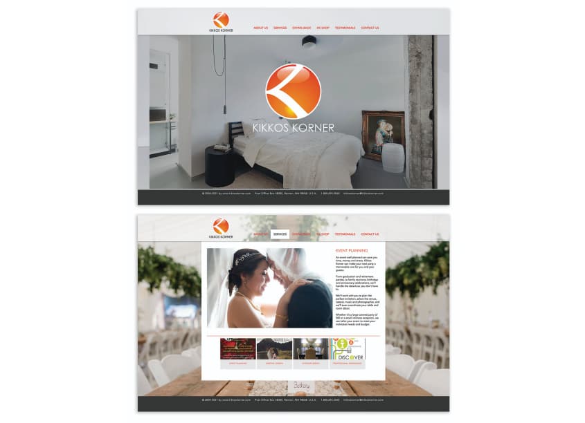 KIKKOS KORNER Website Design