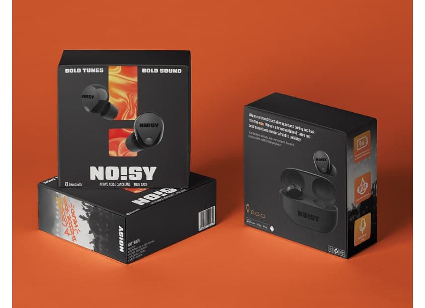Noisy Ear Buds Packaging