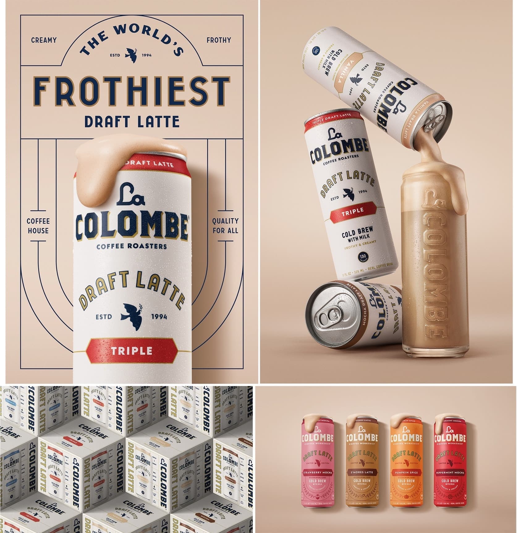 La Colombe Draft Latte Visual Identity and Package Design — Food & Beverage design — by Mrs&Mr — 2025 GDUSA award entry