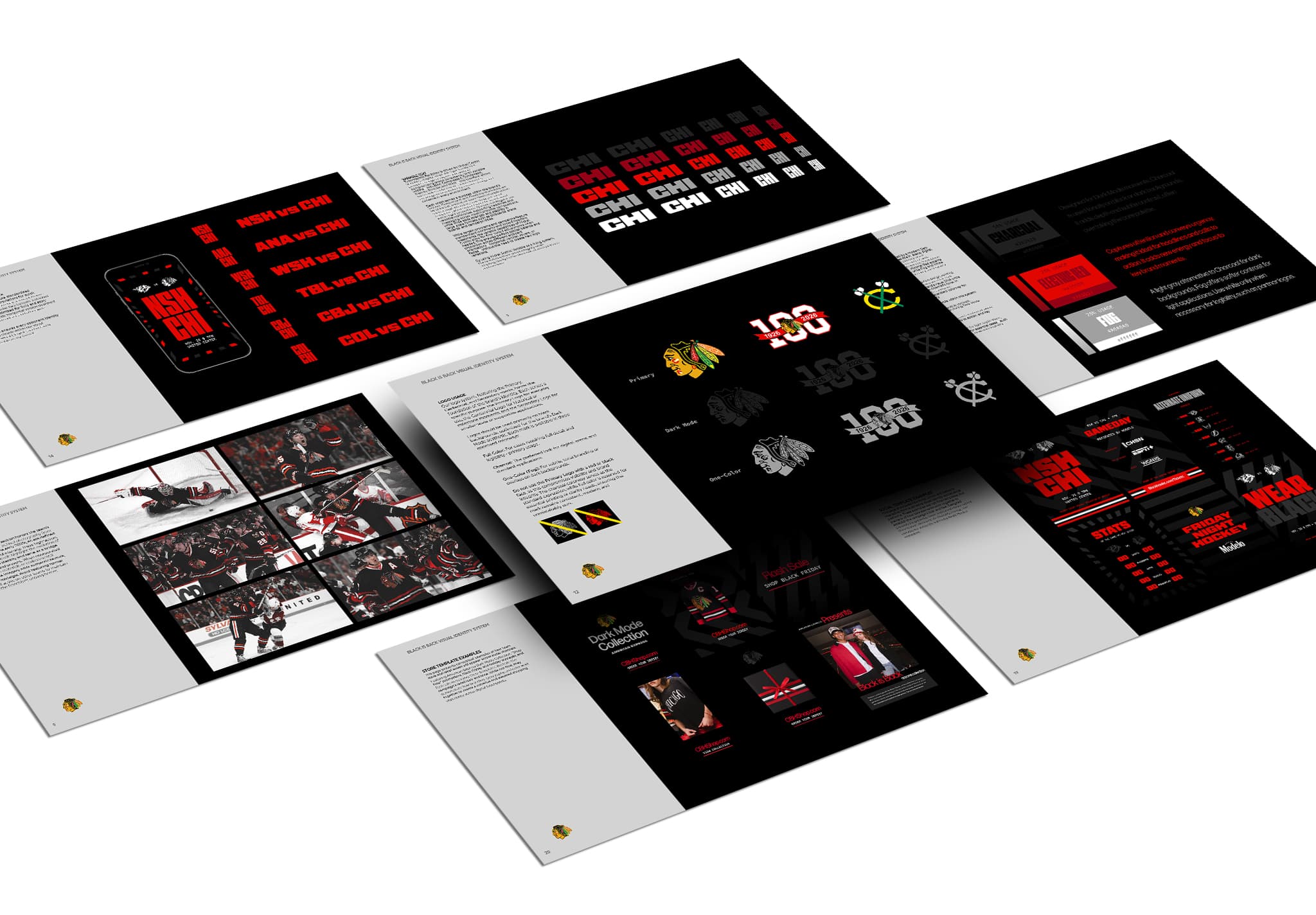 Blackhawks Black Jersey Creative Identity