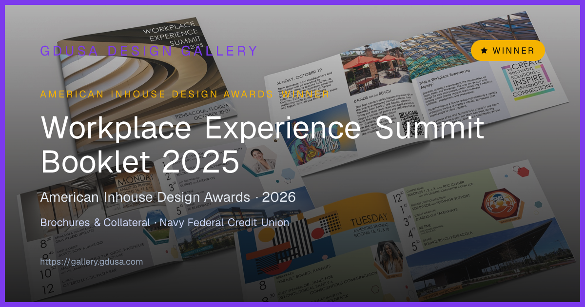 Workplace Experience Summit Booklet 2025 | GDUSA Gallery