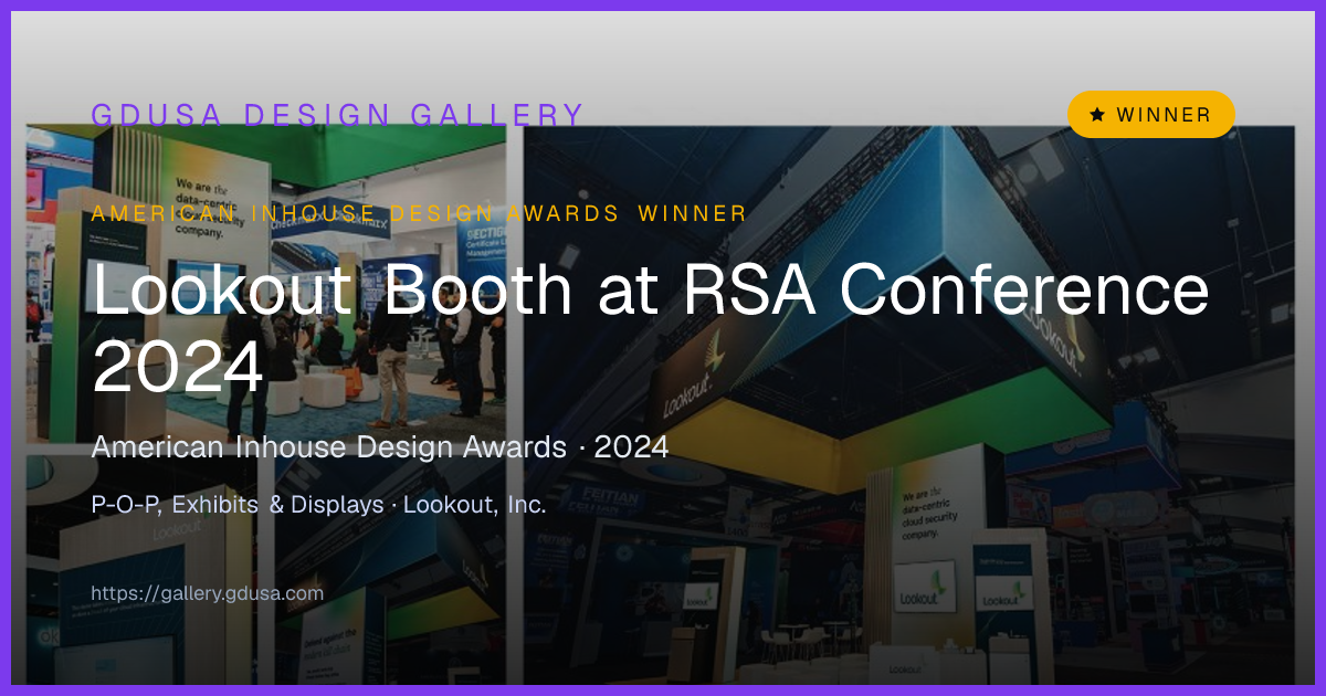 Lookout Booth at RSA Conference 2024 | GDUSA Gallery