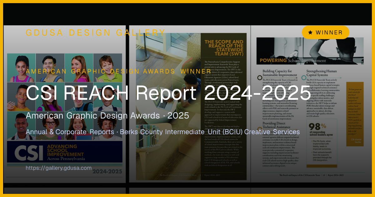 CSI REACH Report 2024-2025 | GDUSA Gallery