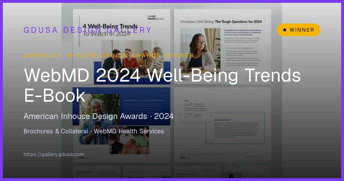 WebMD 2024 Well-Being Trends E-Book | GDUSA Gallery
