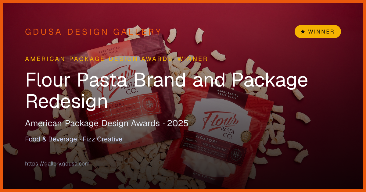 Flour Pasta Brand and Package Redesign | GDUSA Gallery