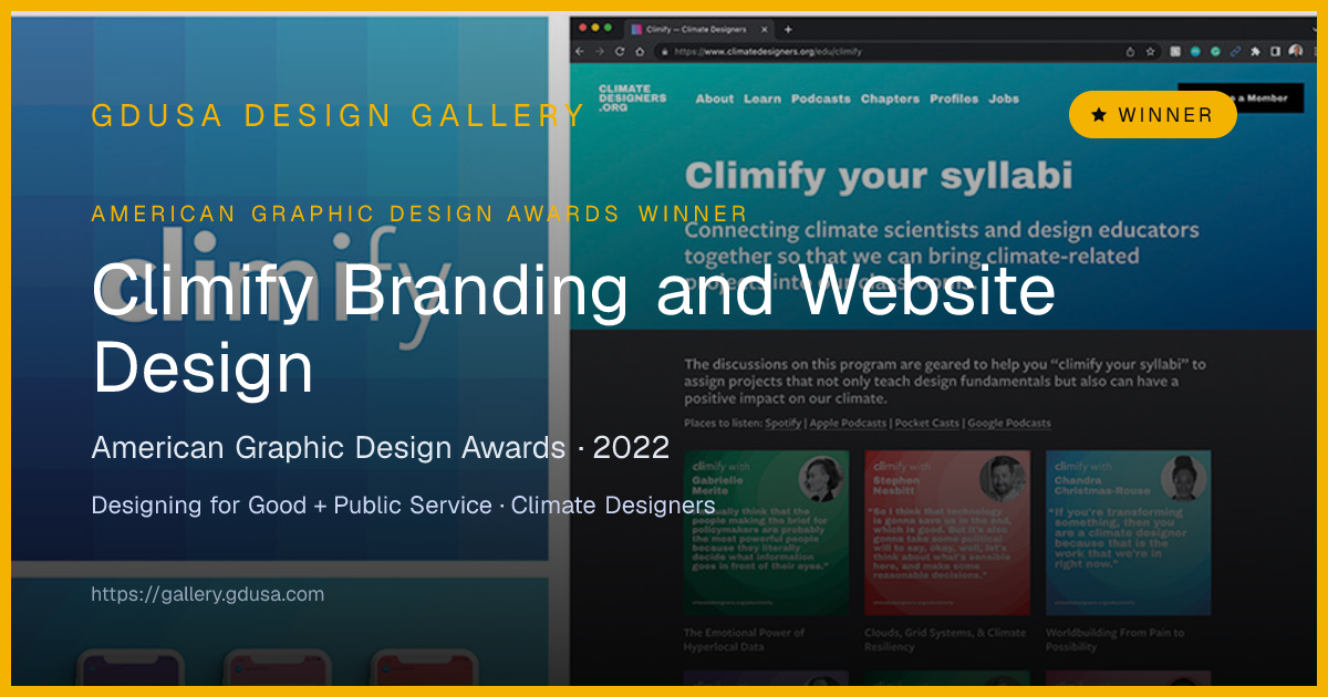 Climify Branding and Website Design | GDUSA Gallery