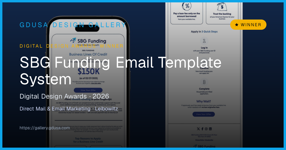 SBG Funding Email Template System | GDUSA Gallery