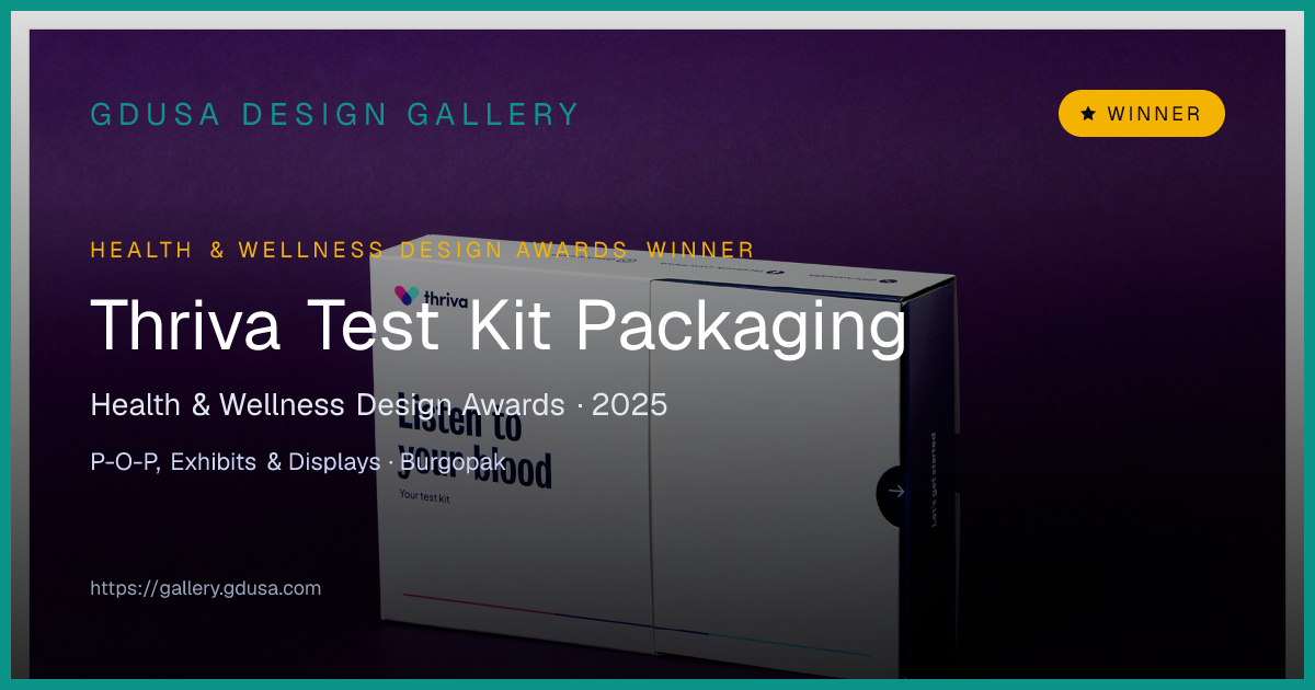 Thriva Test Kit Packaging | GDUSA Gallery