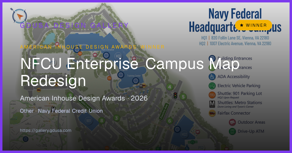 NFCU Enterprise Campus Map Redesign | GDUSA Gallery