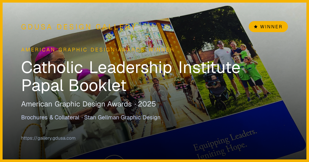 Catholic Leadership Institute Papal Booklet | GDUSA Gallery