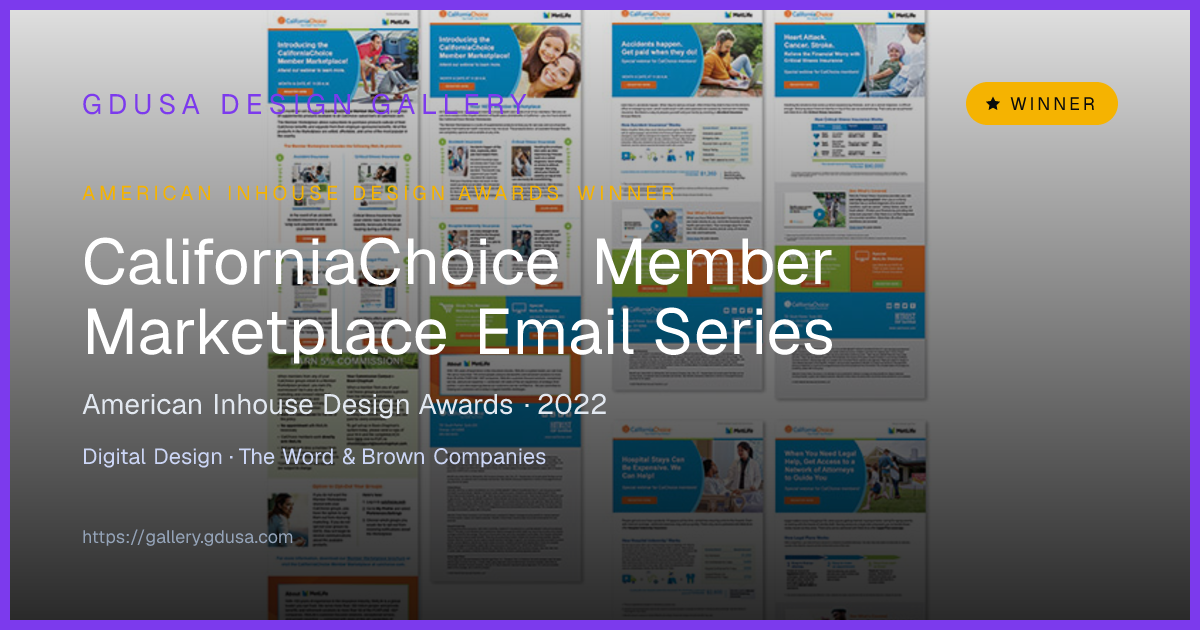 CaliforniaChoice Member Marketplace Email Series | GDUSA Gallery